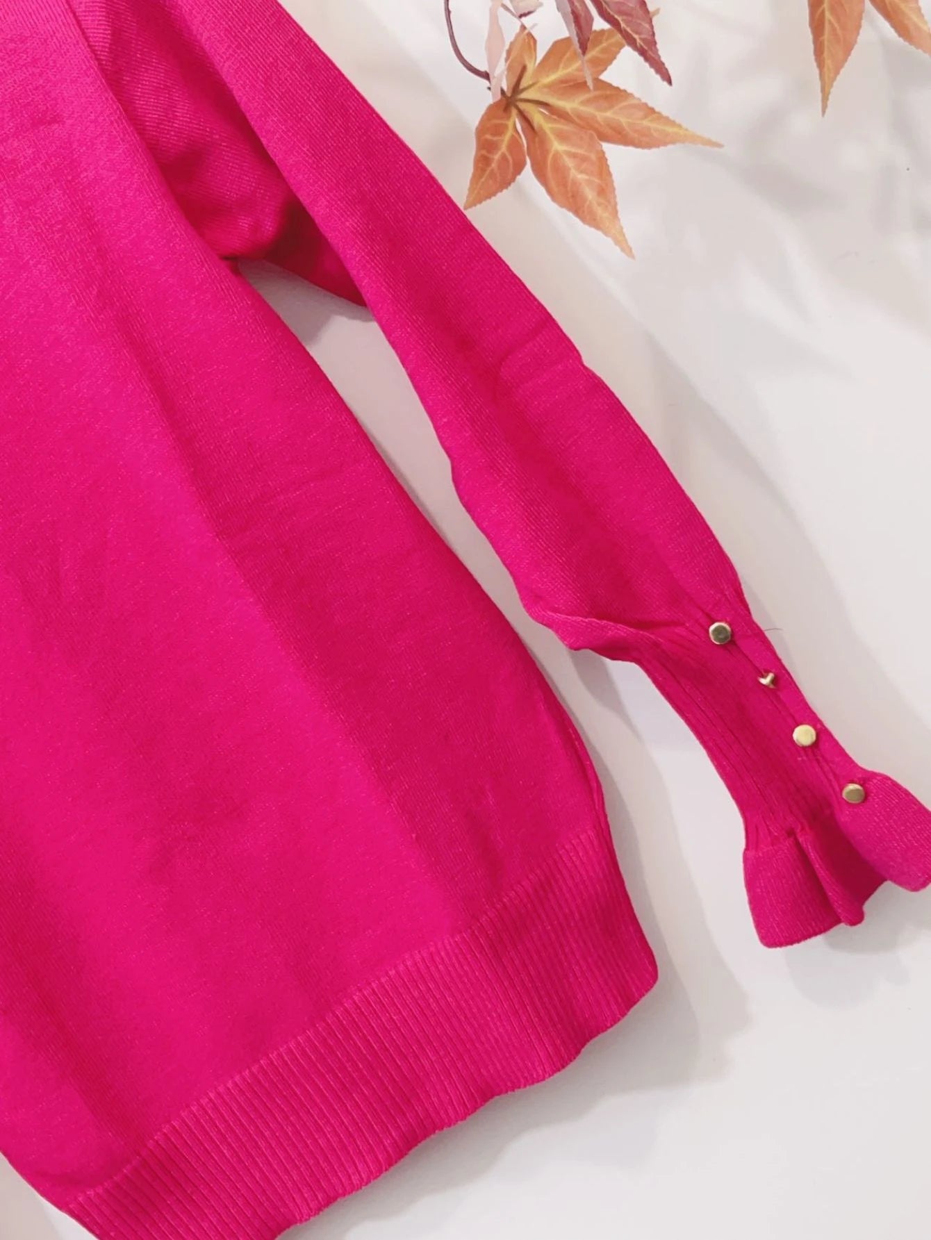 IN FASHION FEMININA BLUSA MODAL TRICOT GOLA ALTA MANGA COMPRIDAS TAMBEM MANGA DE BOTAO