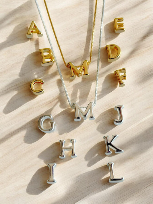 Colar Letra Inicial Feminino Folheado Ouro 18k Semi Joia Cordão Personalizado